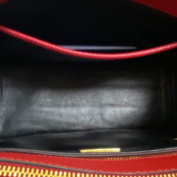 RARE✨ PRADA Saffiano Lux Double Zip Tote - Mini - Picture 8 of 12